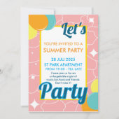 let's party einladung (Vorderseite)