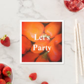 Let's Party Fun Summer Picnic Orange Chili Paprika Serviette (Beispiel)