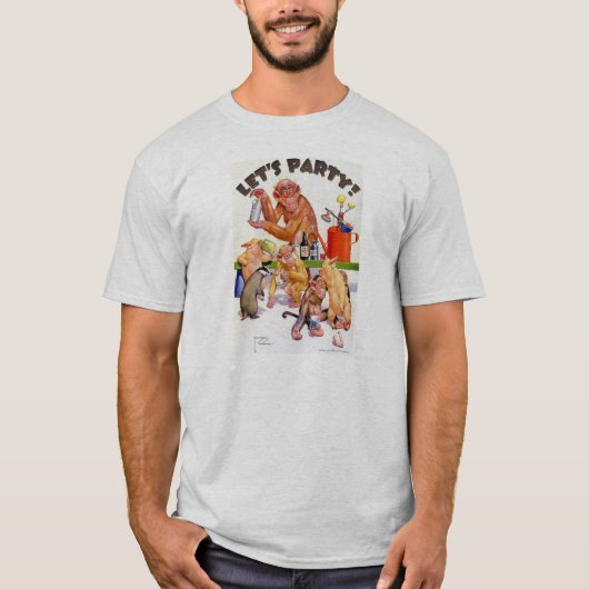 Let's Party Monkey Shines T-Shirt (Vorderseite)