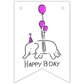let's party! olifant wimpelkette (Erste Fahne)