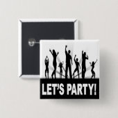 "LET'S PARTY"-TANKER BUTTON (Vorne & Hinten)