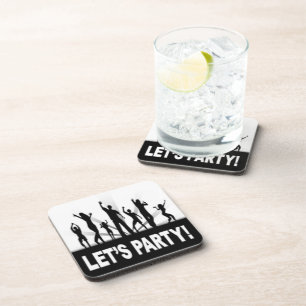 "LET'S PARTY"-TANKER GETRÄNKEUNTERSETZER