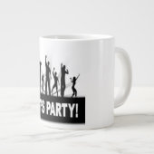 "LET'S PARTY"-TANKER Jumbo-Tasse (Vorderseite Rechts)