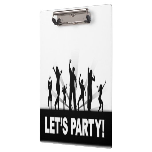 "LET'S PARTY"-TANKER KLEMMBRETT (Links)