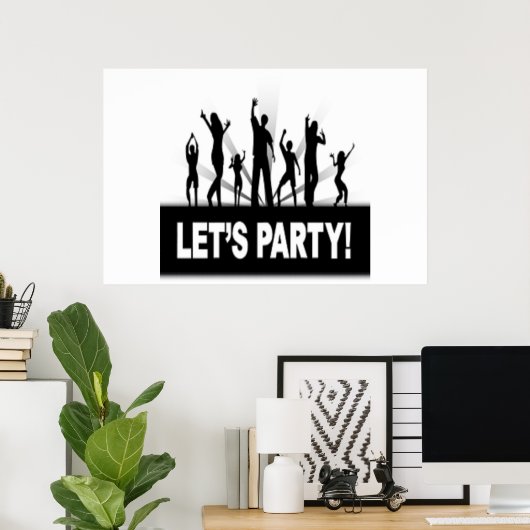 "LET'S PARTY"-TANKER POSTER (Heimbüro)