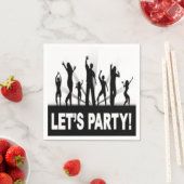 "LET'S PARTY"-TANKER SERVIETTE (Beispiel)