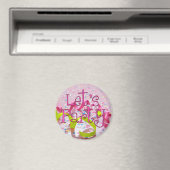 LET'S PARTY von SHARON SHARPE Magnet (In Situ (Geschirrspüler))