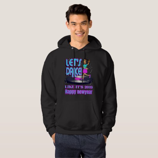 LET'S PARTY, WIE ES 2019 lustig glücklich 22 Hoodie (Vorne ganz)