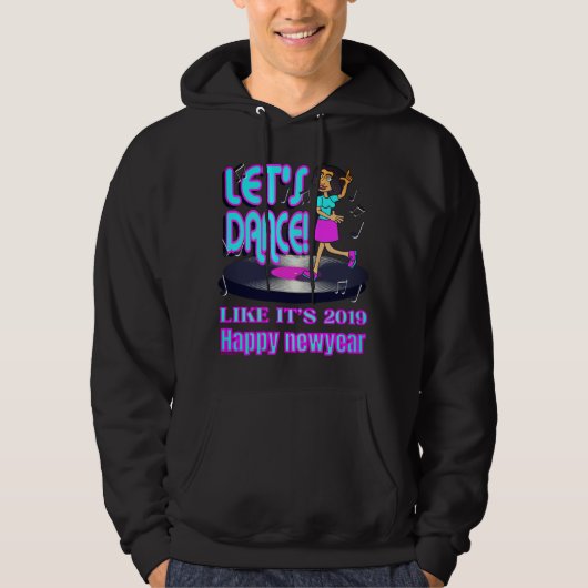 LET'S PARTY, WIE ES 2019 lustig glücklich 22 Hoodie (Vorderseite)