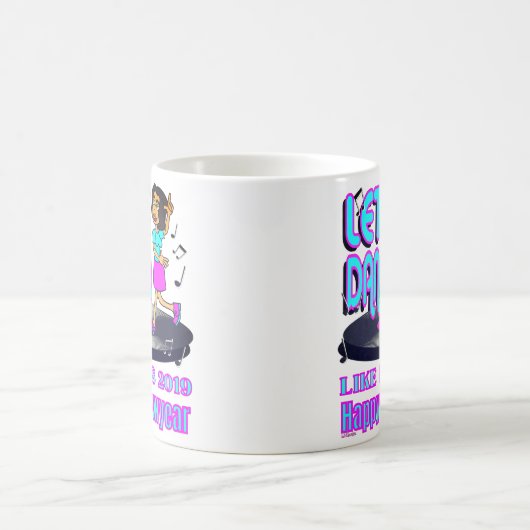 LET'S PARTY, WIE ES 2019 lustig glücklich 22 Kaffeetasse (Mittel)