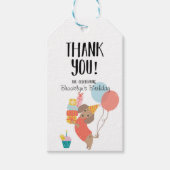 Let's Paw-ty, Dog Birthday, Puppy Party Geschenkanhänger (Vorderseite)