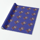 Lets Pawty Orange Cats Dancing Ceilidh Celebration Geschenkpapier (Ungerollt)