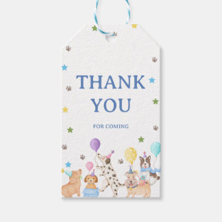 Let's Pawty Puppy Favor Tag Dog Birthday Party for Geschenkanhänger