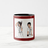 Let's Play Ball mug Zweifarbige Tasse (Mittel)