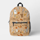 Let's Play Basketball Bedruckter Rucksack (Vorderseite)