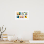 "Let's Play" Board Game Alphabet Poster (Küche)