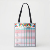 "Let's Play Dominoes" Scorepad Tasche (Vorderseite)