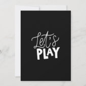 let's play einladung (Vorderseite)