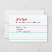 Let's Play Playdate Invitation Einladung (Vorderseite)