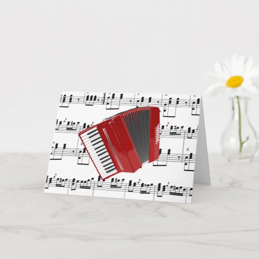 Let's Polka, Red Accordion, Karte (Kleine Pflanze)