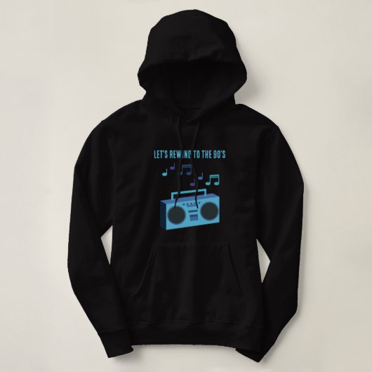 Let's rewind to the 90's hoodie (Design vorne)