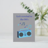 Let's rewind to the 90's postkarte (Stehend Vorderseite)