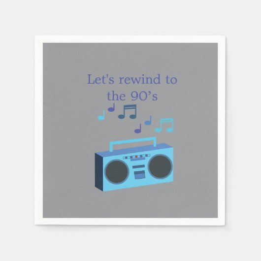 Let's rewind to the 90's serviette (Vorderseite)