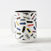 Let's rip it! zweifarbige tasse (Vorderseite Links)