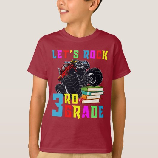 LET'S ROCK 3. GRAD Cool LKW T-Shirt (Vorderseite)