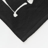 Lets Rock On Halloween Rock And Roll Skeleton Hand Fleecedecke (Ecke)