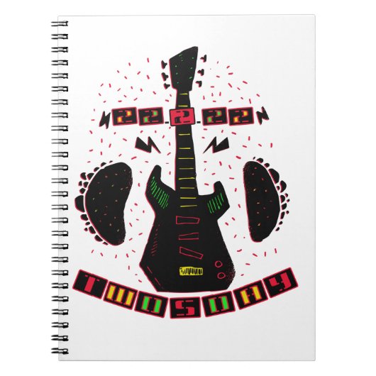 Lets Rock on Taco Twosday 2-22-22 Notizblock (Vorderseite)