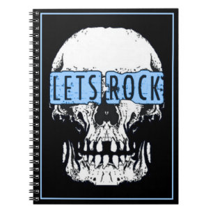 Let's Rock Skull-Notebook Notizblock
