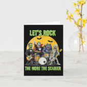 Lets Rock The More The Ier Clic Monsters Halloween Karte (Gelbe Blume)