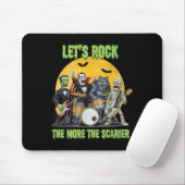 Lets Rock The More The Ier Clic Monsters Halloween Mousepad (Mit Mouse)