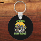 Lets Rock The More The Ier Clic Monsters Halloween Schlüsselanhänger (Vorderseite)