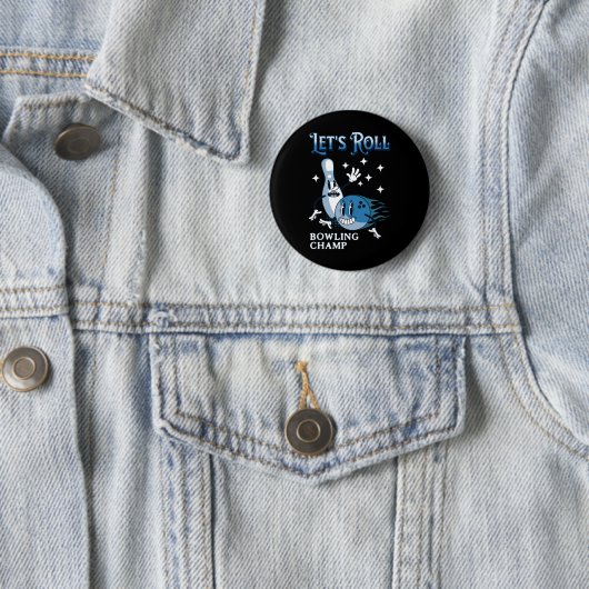 Let's Roll Bowling Champ Button (Beispiel)