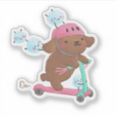 Let's Roll Illustration Aufkleber (Vorderseite)