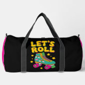 Let's Roll Retro-Rollschuh Duffle Bag (Vorderseite)