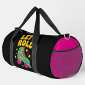 Let's Roll Retro-Rollschuh Duffle Bag (Rechte Ecke)