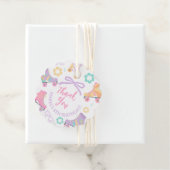 Lets Roll Roller Skate Groovy Birthday Thank you Geschenkanhänger (Beispiel)