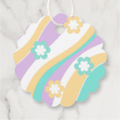 Lets Roll Roller Skate Groovy Birthday Thank you Geschenkanhänger (Rückseite)