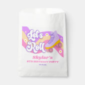 Let's Roll Roller Skate Skating Birthday Party Geschenktütchen (Vorderseite)