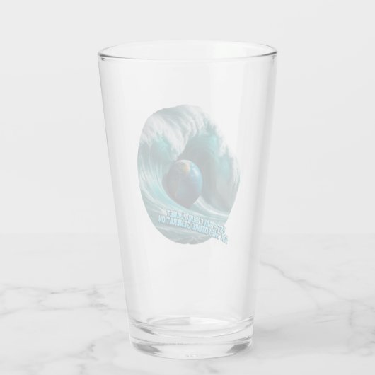 Let's save our planet for the future generation glas (Rückseite)