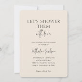 Let's Shower Them With Love | Boho Shower Bridal Einladung (Vorderseite)