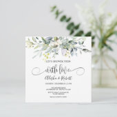 Let's Shower Them With Love Couples Shower invite Einladung (Stehend Vorderseite)