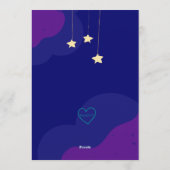 Let's Start the Countdown, Space Baby Shower Einladung (Rückseite)