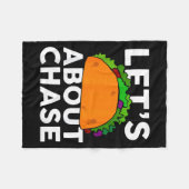 Lets Taco About Chase Name Shirt Taco Gift  Fleecedecke (Vorderseite (Horizontal))