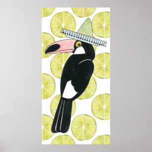 Let's Taco About Love   Toucan Sombrero Poster