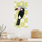 Let's Taco About Love | Toucan Sombrero Poster (Küche)