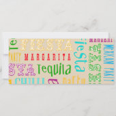 "Let's Taco Bout It" Mexican Fiesta Wedding Ticket Einladung (Rückseite)